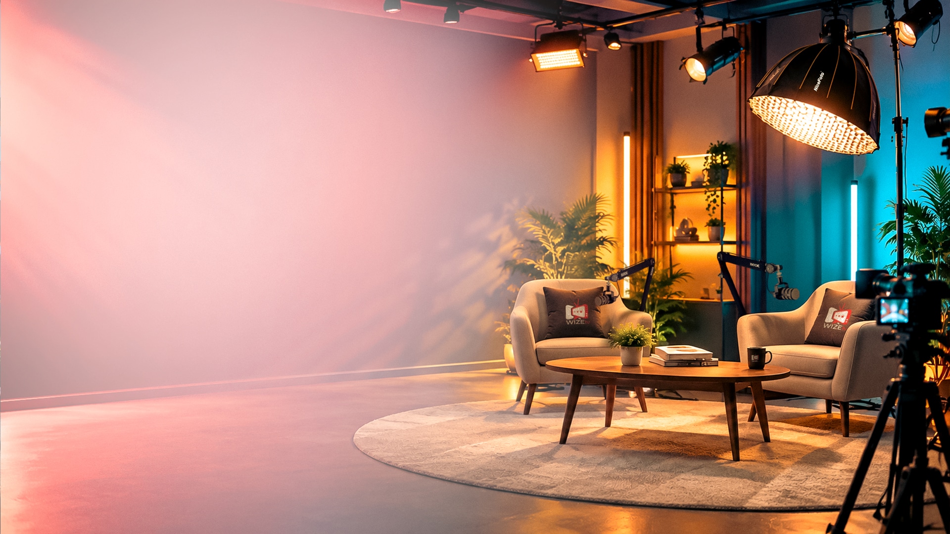 WIZEtv Studio Stage Setup